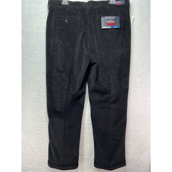 Roundtree & Yorke size 40 x 32 Classic Fit Pleated Corduroy Pants NWT - Picture 3 of 12
